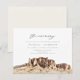 Hochzeitsfeier der Wüste SUPERSTIN Einladung