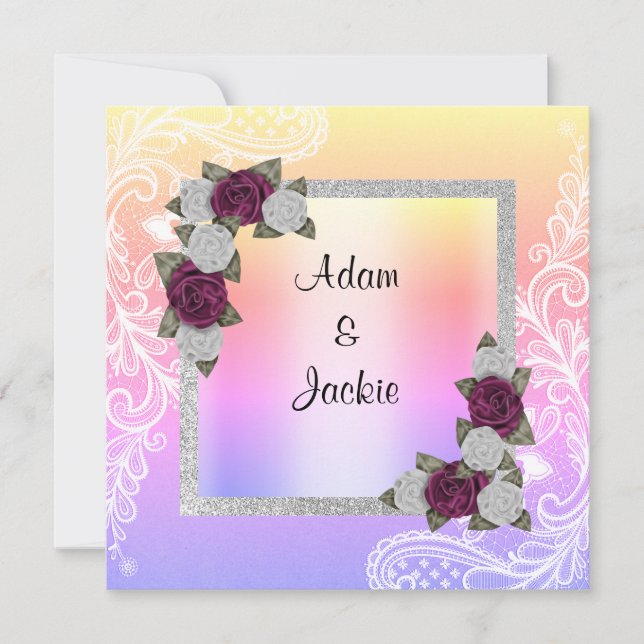 Hochzeitsfeier Einladung (Vorderseite)