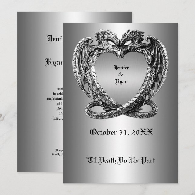 Hochzeitsfeier Einladung (Vorne/Hinten)