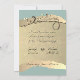 Hochzeitsfeier Einladung Golden Veiled Bloral