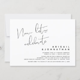 Hochzeitsfeier, feiern wir jetzt einladung