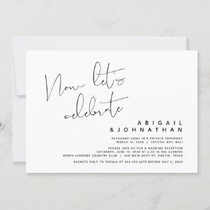 Hochzeitsfeier, feiern wir jetzt einladung