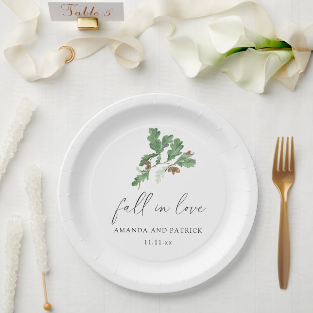 Hochzeitsfeier für Acorn Pappteller (Hochzeit)