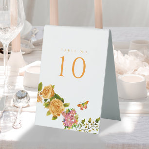 Hochzeitsfeier für die Gold Rose Tischaufsteller