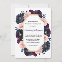 Hochzeitsfeier für die Hochzeit von Navy Burgundy