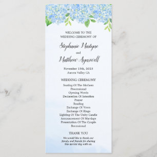 Hochzeitsfeier für die Hochzeit von Watercolor Blu Programm