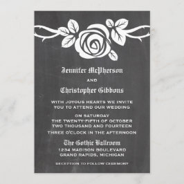 Hochzeitsfeier für Elfenbeinküche Rose Einladung