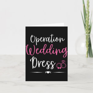 Hochzeitsfeier für Hochzeitskleid-Junggeselinnen-A Karte