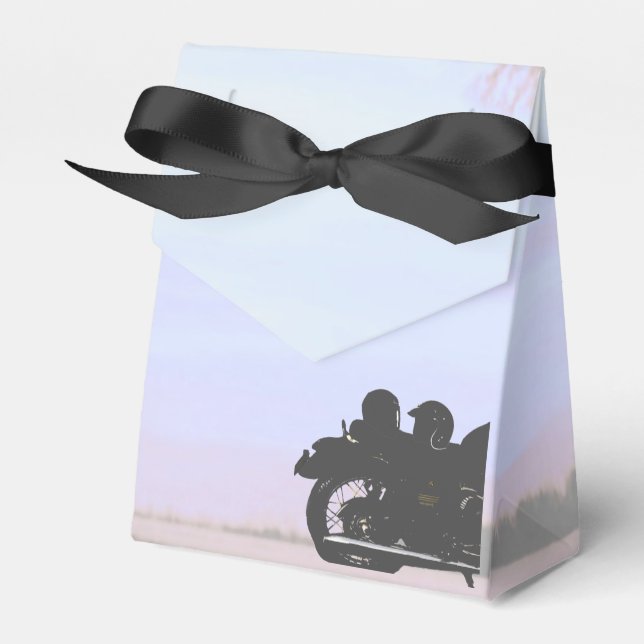 Hochzeitsfeier für Motorräder Geschenkschachtel (Vorderseite)