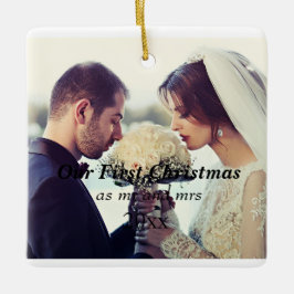 Hochzeitsfeier, Hochzeitsgeschenk, Unser erstes We Keramikornament