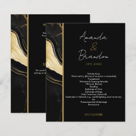 Hochzeitsfeier in Luxus-Foto aus schwarzem und gol