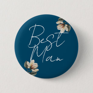 Hochzeitsfeier in Navy Blue und Magnolia Button