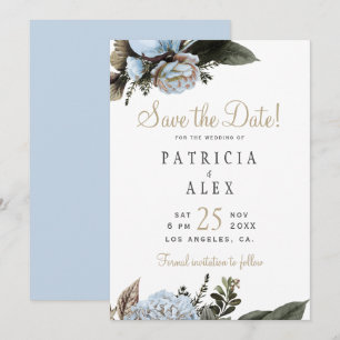 Hochzeitsfeier mit Blumen Save the Date