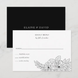Hochzeitsfeier mit Elegant RSVP Karte