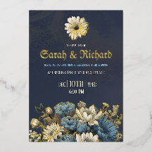 Hochzeitsfeier mit Elegant und Gold Foil