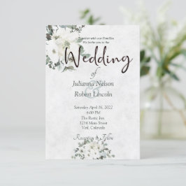 Hochzeitsfeier mit Elfenbein Einladung