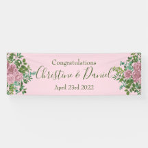 Hochzeitsfeier mit hellrosa Rose