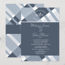 Hochzeitsfeier mit Kariertem, weißem Ringlogo der 