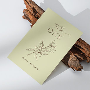 Hochzeitsfeier mit Olivenöl und botanischem Mittel Tischnummer