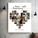 Hochzeitsfeier Modern Heart Foto Collage Leinwanddruck<br><div class="desc">Feiern Sie Ihren besonderen Jubiläum mit diesem personalisierten Heart Foto Collage Canvas Print, das bis zu 29 Ihrer hochgeschätzten Fotos in einer wunderschönen Herzform präsentieren soll. Jeder Foto-Slot kann einfach mit eigenen Fotos angepasst werden, um einen sinnvollen Sake zu schaffen, der Ihre einzigartige Liebe erzählt. Elegantes Kalligrafieschrift fügt eine zeitlose...</div>