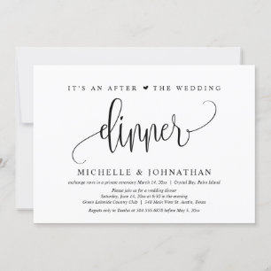 Hochzeitsfeier, nach dem Hochzeitsessen Einladung