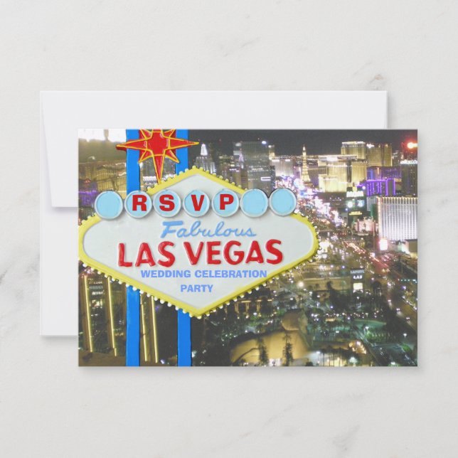 Hochzeitsfeier nach Vegas Vows Einladung (Vorderseite)