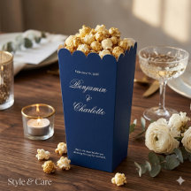 Hochzeitsfeier Name Datum Navy Popcorn