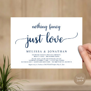 Hochzeitsfeier, nichts Extravagant nur Liebe Dinne Einladung