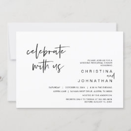 Hochzeitsfeier Party, feiern mit uns Einladung