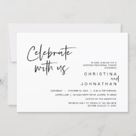 Hochzeitsfeier Party, feiern mit uns Einladung