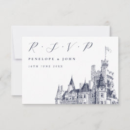 Hochzeitsfeier RSVP Karte