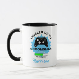 Hochzeitsfeier Trauzeuge erhöht Gamer Fun Tasse