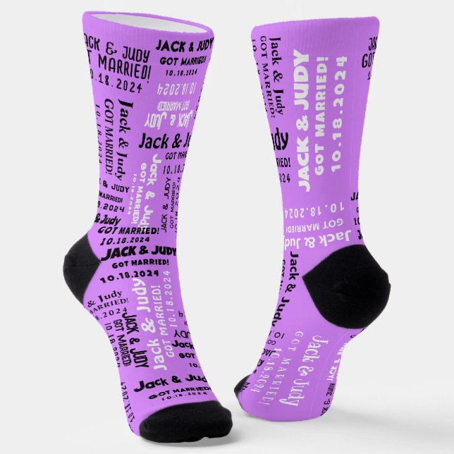 Hochzeitsfeier Verheiratete Tanzfläche Zuhause Ges Socken (Gewinkelt)