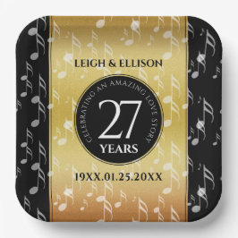 Hochzeitsfeier zum 27. Mal Pappteller