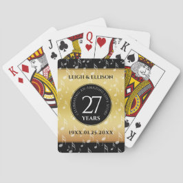 Hochzeitsfeier zum 27. Mal Spielkarten
