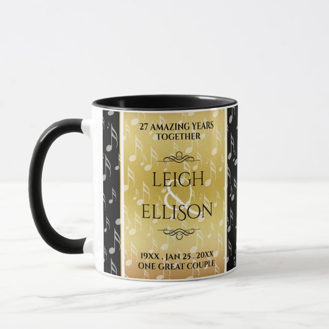 Hochzeitsfeier zum 27. Mal Tasse (Links)