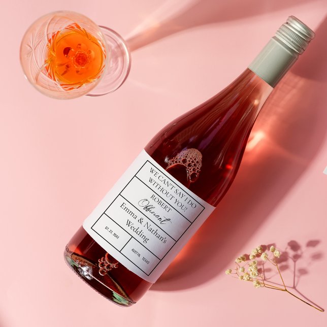 Hochzeitsfeierdekorationen liefern offizielle Gesc Weinetikett (Von Creator hochgeladen)