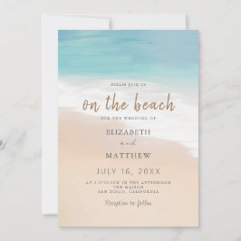 Hochzeitsfeiern am Strand/Hochzeit am Meer Einladung