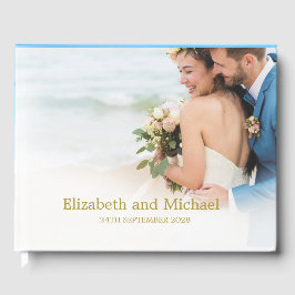 Hochzeitsfeiern Foto Blue Beach Ocean Elegante Hoc Gästebuch