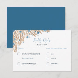 Hochzeitsfeiern für das blaue Land RSVP Karte