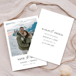 Hochzeitsfeiern für das Foto im eleganten Landhaus Save The Date