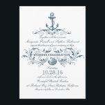 Hochzeitsfeiern für Wassersportler und Wassersport Einladung<br><div class="desc">Eleganter nautischer Anker und marineblaue Muschel rustikalen weißen Strand Hochzeitsfeiern. —Bitte kontaktieren Sie mich,  wenn Sie Hilfe bei der Anpassung benötigen oder eine benutzerdefinierte Farbanfrage haben. — Wenn Sie die IT-Taste drücken,  können Sie den Schriftart-Stil,  die Farbe,  die Größe,  das Verschieben usw. verändern. Das gibt Ihnen mehr Möglichkeiten!</div>