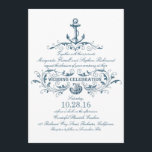 Hochzeitsfeiern für Wassersportler und Wassersport Einladung<br><div class="desc">Eleganter nautischer Anker und marineblaue Muschel rustikalen weißen Strand Hochzeitsfeiern. —Bitte kontaktieren Sie mich,  wenn Sie Hilfe bei der Anpassung benötigen oder eine benutzerdefinierte Farbanfrage haben. — Wenn Sie die IT-Taste drücken,  können Sie den Schriftart-Stil,  die Farbe,  die Größe,  das Verschieben usw. verändern. Das gibt Ihnen mehr Möglichkeiten!</div>