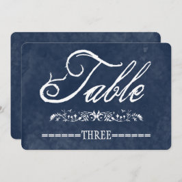 Hochzeitsfeiern mit blauem Wasser - Tischnummern