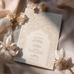 Hochzeitsfeiern mit Creme & White Lace Einladung<br><div class="desc">Diese Einladung ist ein Meisterwerk der Feinheit und Eleganz, ein perfektes Beispiel für die Gnade des Jugendstils. Das edle, cremefarbene und weiße Design zeichnet sich durch ein zartes Zusammenspiel von Blumenmotiven und Blattmotiven aus, das die Affinität der Jugendstil-Bewegung zu natürlichen Formen und gekrümmten Linien symbolisiert. Das aufwändige, cremefarbene Spitzen-Muster verleiht...</div>