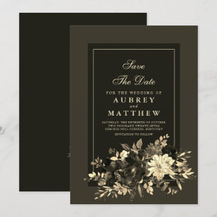 Hochzeitsfeiern mit floralen Sprays im Herbst auf  Save The Date