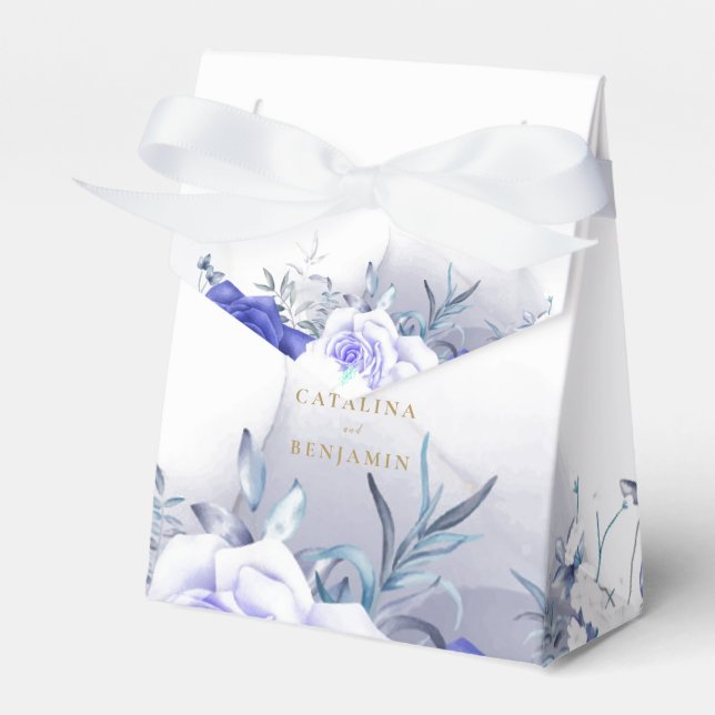 Hochzeitsfeiern mit Lila Gold Geschenkschachtel (Vorderseite)