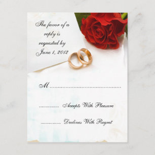 Hochzeitsfeiern mit uAwg-Gelb-Rosen RSVP Karte