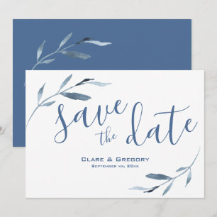 Hochzeitsfeiern mit weißer Blüte Save The Date