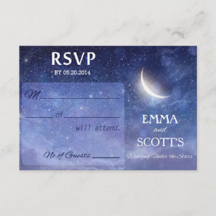 Hochzeitsfeiern unter dem RSVP-Kartenspiel-Set RSVP Karte